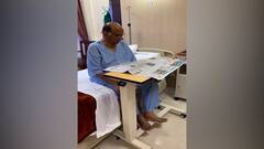 Sharad Pawar in Hospital : शरद पवार यांच्या प्रकृतीत सुधारणा, रुग्णालयात वृत्तपत्र वाचतानाचा पवारांचा व्हिडीओ