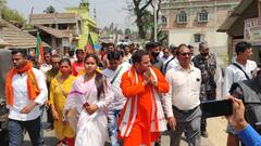 Rajendra Saha Rally: প্রচারে বিক্ষোভের মুখে বিজেপি প্রার্থী !