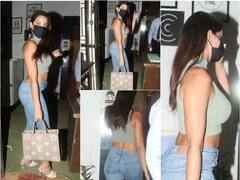 IN PICS: Nora Fatehi Flaunts Her Curves In Crop Top & Denim As She Steps Out With Rs 2.5 Lakh Bag!
