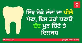 ਇੰਝ ਰੋਕੋ ਦੰਦਾਂ ਦਾ ਪੀਲੇ ਪੈਣਾ, ਇਸ ਤਰ੍ਹਾਂ ਬਣਾਓ ਦੰਦ ਮੁੜ ਚਿੱਟੇ ਤੇ ਦਿਲਕਸ਼