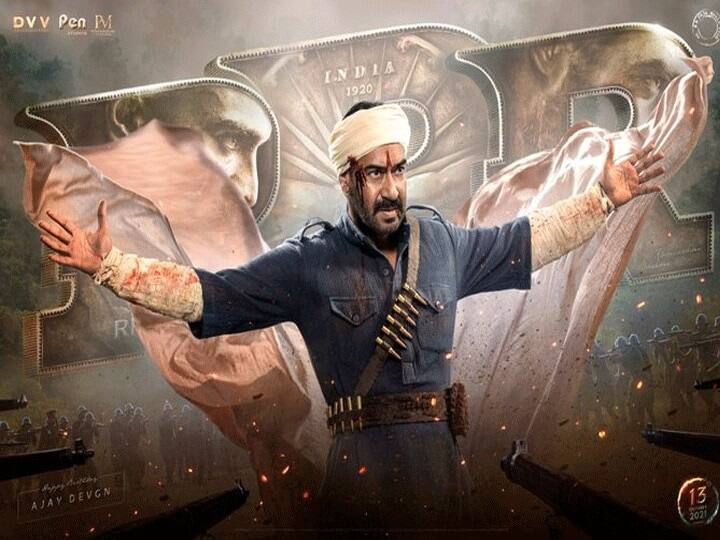 Happy Birthday Ajay Devgan first look from RRR film come out RRR चित्रपटातील अजय देवगणचा पहिला लूक समोर, सोशल मीडियावर धुरळा