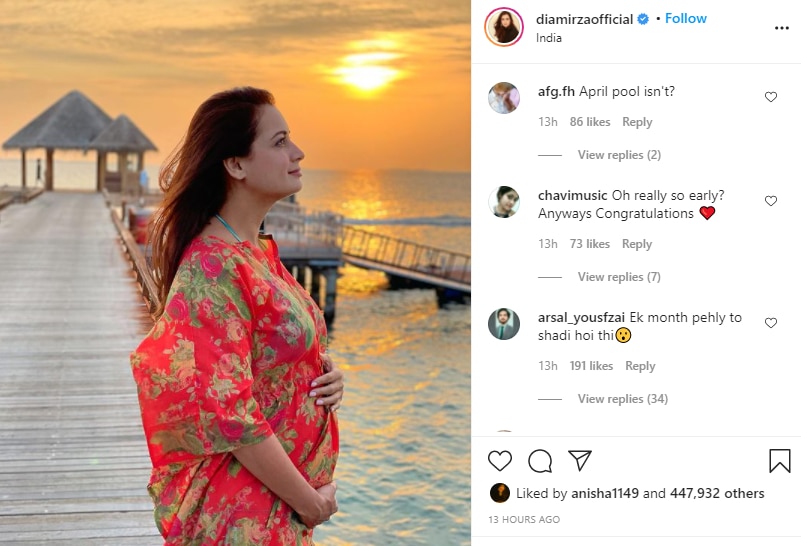 Dia Mirza Trolled For Announcing Pregnancy Just 1.5 Months After Marriage!