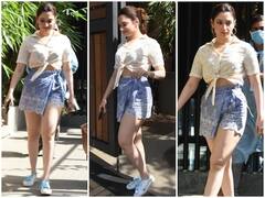 બાહુબલીની અવંતિકા જ્યારે રોડ પર શોર્ટ સ્કર્ટ પહેરીને નીકળી, જુઓ ગોર્જિયશ ગર્લની તસવીરો