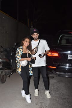 PICS: 'Indian Idol 12' Judge Neha Kakkar Spotted Sans Make-Up With Hubby Rohanpreet Singh Post Romantic Dinner Date