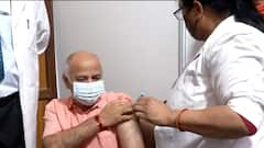 Delhi Deputy Chief Minister Sisodia & his wife receive the 1st Covid vaccine doses