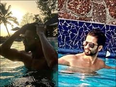 PICS: Shahid Kapoor Flaunts His Toned Arms As He Chills In Pool