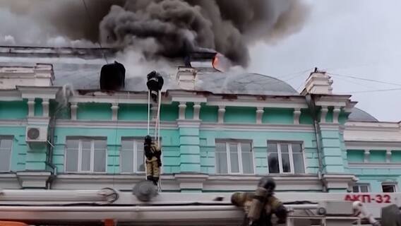 Russia: Hospital on fire, doctors continue to perform surgery