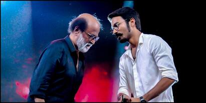 Dhanush hits the theater in the style of his father-in-law rajini மாமனார் பாணியில் தியேட்டர் விசிட் அடிக்கும் தனுஷ்