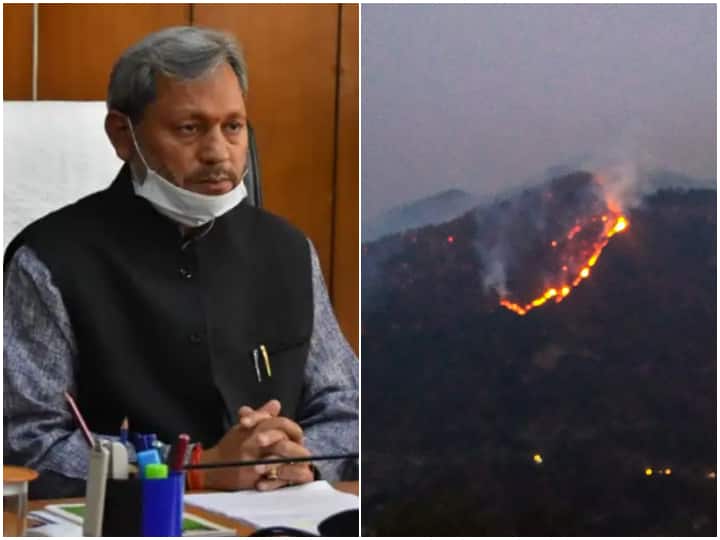 Uttarakhand Forest Fire CM Tirath Singh Holds Emergency Meet Centre Rushes NDRF Teams Helicopters Uttarakhand CM Tirath Singh Holds Emergency Meet As Forest Fires Flare Up; Centre Rushes NDRF Teams, Helicopters