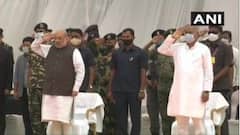 Amit Shah in Chhattisgarh: ছত্তীসগঢ়ে নিহত জওয়ানদের শেষ শ্রদ্ধা অমিত শাহের