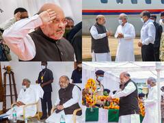 IN PICS | Home Minister Amit Shah Pays Tribute To The Martyred CRPF Jawans