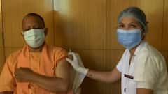 Uttar Pradesh Chief Minister Yogi Adityanath gets Covid vaccine shot