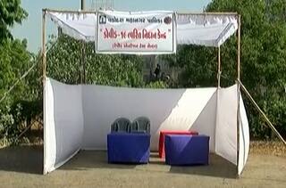 નીતિન પટેલના આદેશની ઐસીતૈસીઃ કોરોના ટેસ્ટ માટે તંબુ ઉભા કર્યા પણ મેડિકલ સ્ટાફ જ હાજર નહીં, જાણો વિગત