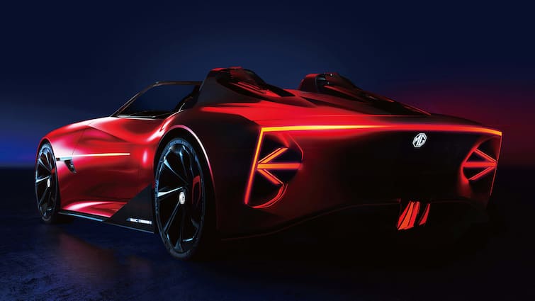 MG Cyberster Concept car getting released in shanghai auto show சைபர்ஸ்டெர் கான்செப்ட் கார்  இம்மாதம் வெளியிட எம்.ஜி நிறுவனம் முடிவு