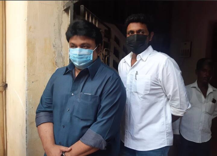 Actor Prabhu and Vikram Prabhu