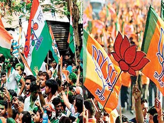 West Bengal Election 2021: পতাকা লাগানো ঘিরে তৃণমূল-বিজেপি সংঘর্ষ, উত্তপ্ত ফুলবাগান