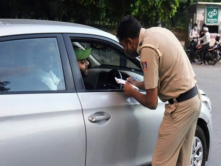 Strict police! Man fined Rs 10,000 for not wearing mask ਪੁਲਿਸ ਦੀ ਸਖਤੀ! ਮਾਸਕ ਨਾ ਪਾਉਣ 'ਤੇ 10,000 ਰੁਪਏ ਜੁਰਮਾਨਾ