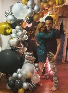 IN PICS: Bigg Boss 13's Arti Singh Dazzles In A  Shimmery Green Dress At Her Birthday Bash With Family!