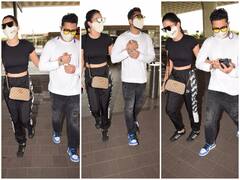 Gauahar Khan’s Husband Zaid Darbar Is In No Mood To Leave His Wife’s Hand At The Airport; SEE PICS!