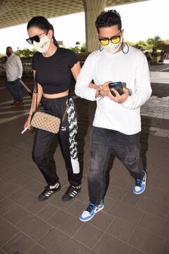 Gauahar Khan’s Husband Zaid Darbar Is In No Mood To Leave His Wife’s Hand At The Airport; SEE PICS!