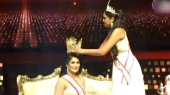 Mrs World Caroline Jurie arrested for pulling crown off Mrs Sri Lanka