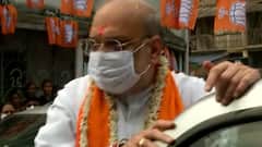 Thousands throng Amit Shah's roadshow in West Bengal's Bhowanipore