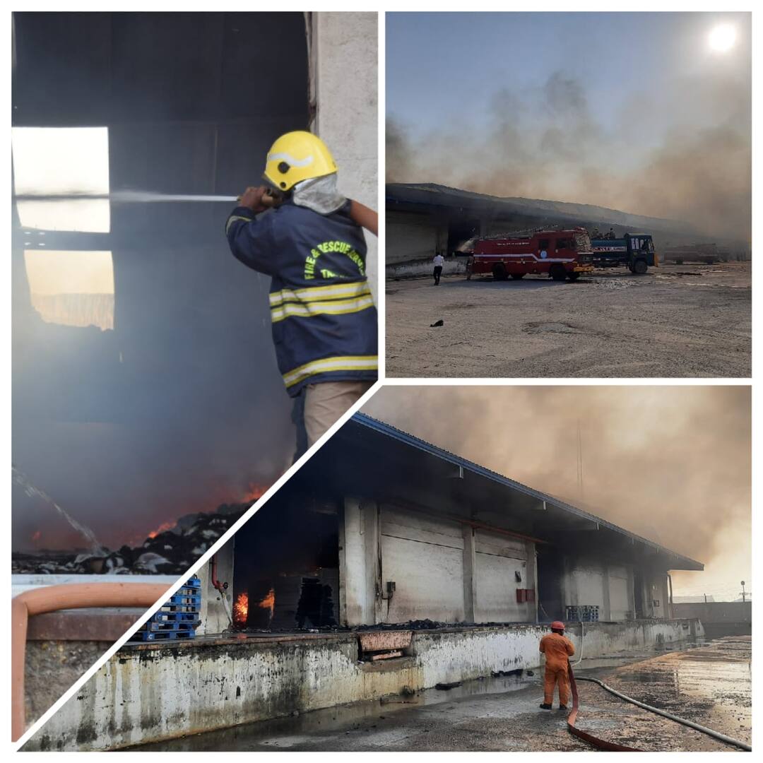 Terrible fire accident at Thoothukudi sipcot தூத்துக்குடி சிப்காட்டில் பயங்கர தீ விபத்து