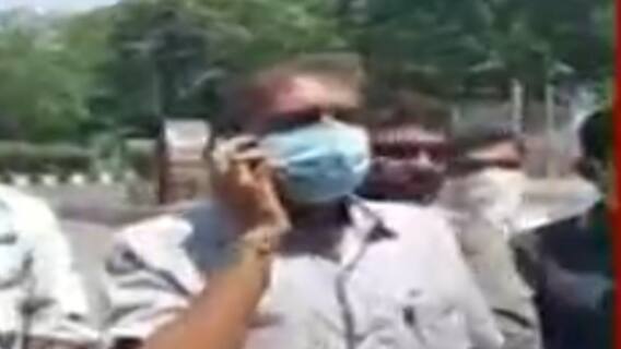 Surat:કોવિડ સેન્ટરના ડોક્ટર પર લાગ્યા બેદરકારીના આરોપ, જુઓ વીડિયો