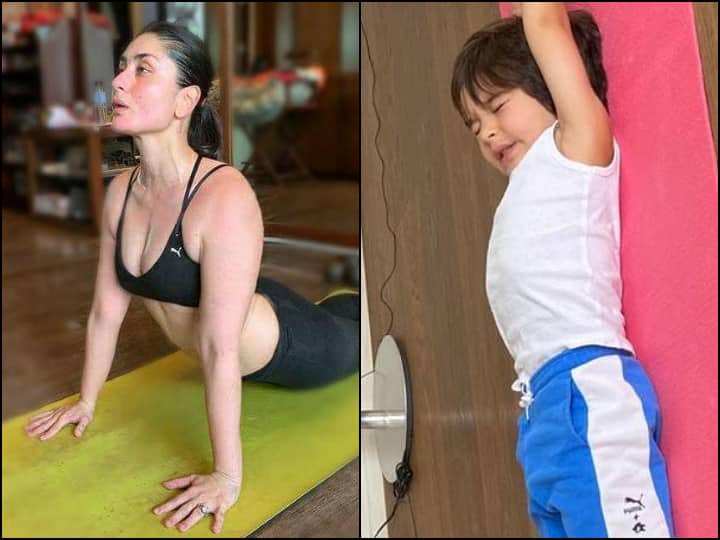 Kareena Kapoor Khan Shares Adorable Post Of Taimur Ali Khan Enjoying 'Lockdown Yoga' Kareena Kapoor Khan Shares Adorable Post Of Taimur Ali Khan Enjoying 'Lockdown Yoga'