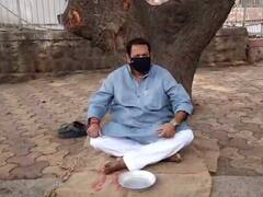 खासदार उदयनराजेंचं भीक मांगो आंदोलन, म्हणाले, मला भीक मागायची वेळ आलीय तर... 