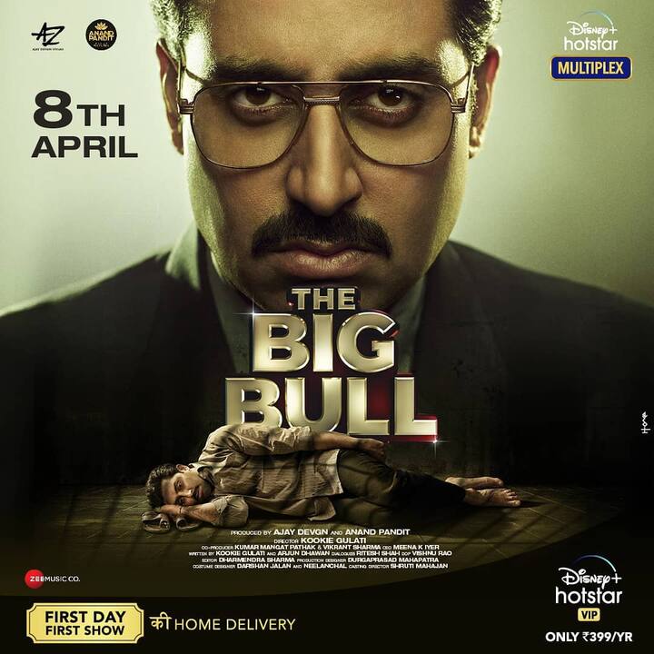 Abhishek Bachchan's 'The Big Bull' has hit the OTT platform Disney+Hotstar earlier this week on April 8, 2021. In this movie, Junior Bachchan is seen portraying the role of Harshad Mehta who was involved in financial scams. (Image courtesy - @bachchan/Instagram)