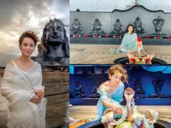 In Pics: शिवभक्तीत मग्न कंगना रनौत, आश्रमातील सुंदर फोटो पहा