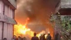 Hapur में कूड़े के ढ़ेर में लगी भीषण आग, किसानों को लाखों का नुकसान