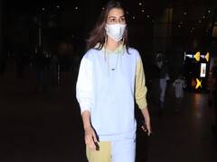 PHOTO : एअरपोर्टवर कृती सेननचा क्लासी अंदाज; कलरफुल ट्रॅकसूटमध्ये सिम्पल लूक