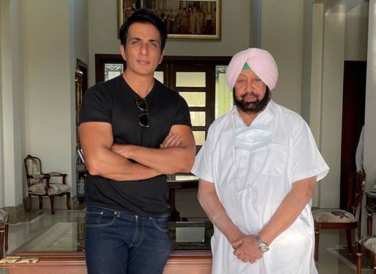 Punjab Corona Vaccination Campaign Sonu Sood appointed brand ambassador CM Amarinder congratulates actor अभिनेता सोनू सूद पंजाबच्या कोरोना लसीकरण मोहिमेचा ब्रँड अँम्बेसेडर