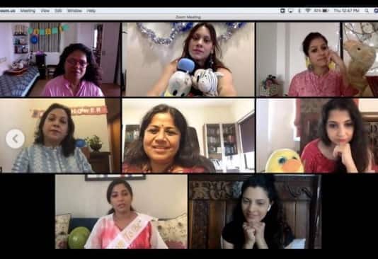 শুধু কী খাবার! শ্রেয়ার জন্য উপহারও পাঠিয়েছিলেন সবাই। ল্যাপটপের সামনে বসেই পাত পেড়ে খেলেন শ্রেয়া।