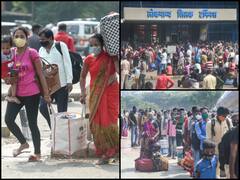 IN PICS | No Social Distancing At Mumbai's Kurla Station As Anxious Migrant Workers Look For Train Tickets