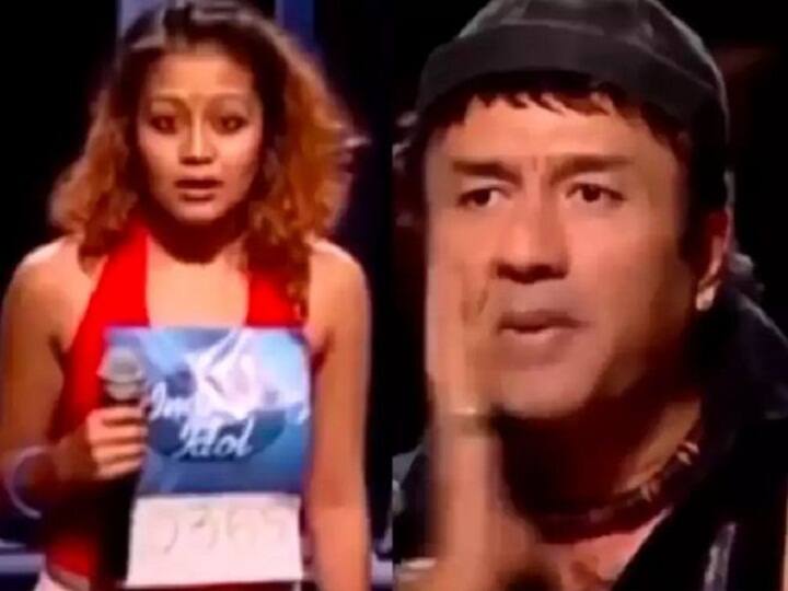 Anu Malik slapped himself after listen neha kakkar song in india idol with his co contestant जब नेहा कक्कड़ का गाना सुनकर अनु मलिक ने खुद को मारा थप्पड़, सामने आया पुराना वीडियो