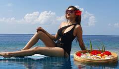 IN PICS | ‘Uttaran’ Actress Tina Datta Enjoys ‘Floating Breakfast’ In Black Monokini