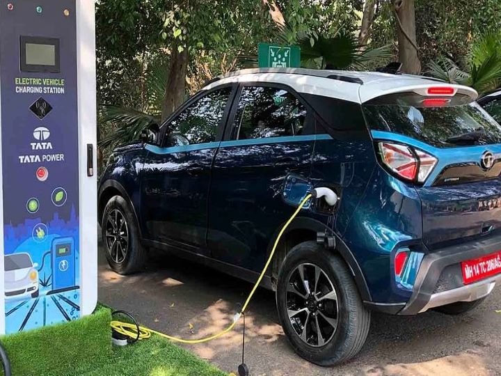 tata nexon electric car charging station