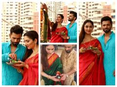 Gudi Padwa 2021: Bigg Boss 14’s Rahul Vaidya, Girlfriend Disha Parmar Celebrate Festival Together In Traditional Marathi Style; PICS Go Viral!