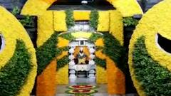 Gudi Padwa 2021 | गुढीपाडव्याच्या निमित्तानं लाडक्या विठुराया- रुक्मिणीमातेसाठी फुलांची आरास