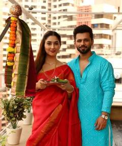 Gudi Padwa 2021: Bigg Boss 14’s Rahul Vaidya, Girlfriend Disha Parmar Celebrate Festival Together In Traditional Marathi Style; PICS Go Viral!
