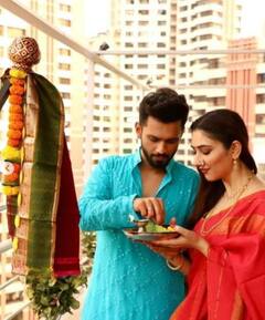 Gudi Padwa 2021: Bigg Boss 14’s Rahul Vaidya, Girlfriend Disha Parmar Celebrate Festival Together In Traditional Marathi Style; PICS Go Viral!