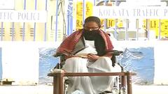 West Bengal Elections: Mamata Banerjee stages protest against EC's ban