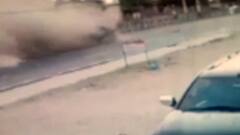 Jodhpur: Car collides into divider; scary visuals captured in CCTV