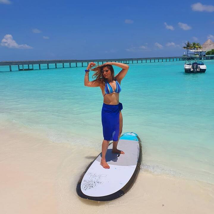 Arrti Singh started her acting career with Zee TV’s show ‘Maayka – Saath Zindagi Bhar Ka’. She is currently enjoying her vacation in Maldives. (Image courtesy - @artisingh5/Instagram)