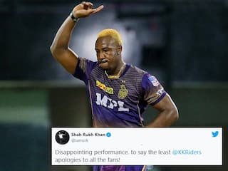 IPL 2021: Andre Russell Reacts To Shah Rukh Khan's 'Apology Tweet' After KKR's Heart-Breaking Loss