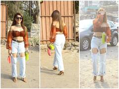 रग्ड जिंस और ऑरेंड क्रॉप टॉप में रुबीना दिलाइक ने दिखाया ग्लैमरस अवतार, फैंस हुए कायल