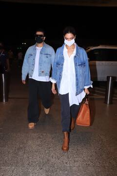 Airport Diaries: Deepika- Ranveer Twin In Blue; Sara Ali Khan & Brother Ibrahim Return From Kashmir After Spending Vacation